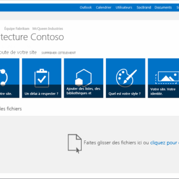 L’interface collaborative de SharePoint